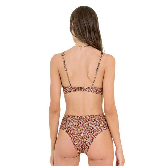 NWT MAAJI Calico Victory V Wire Bralette Bikini Top - Picture 3 of 3